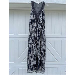 Black Rainn long maxi dress